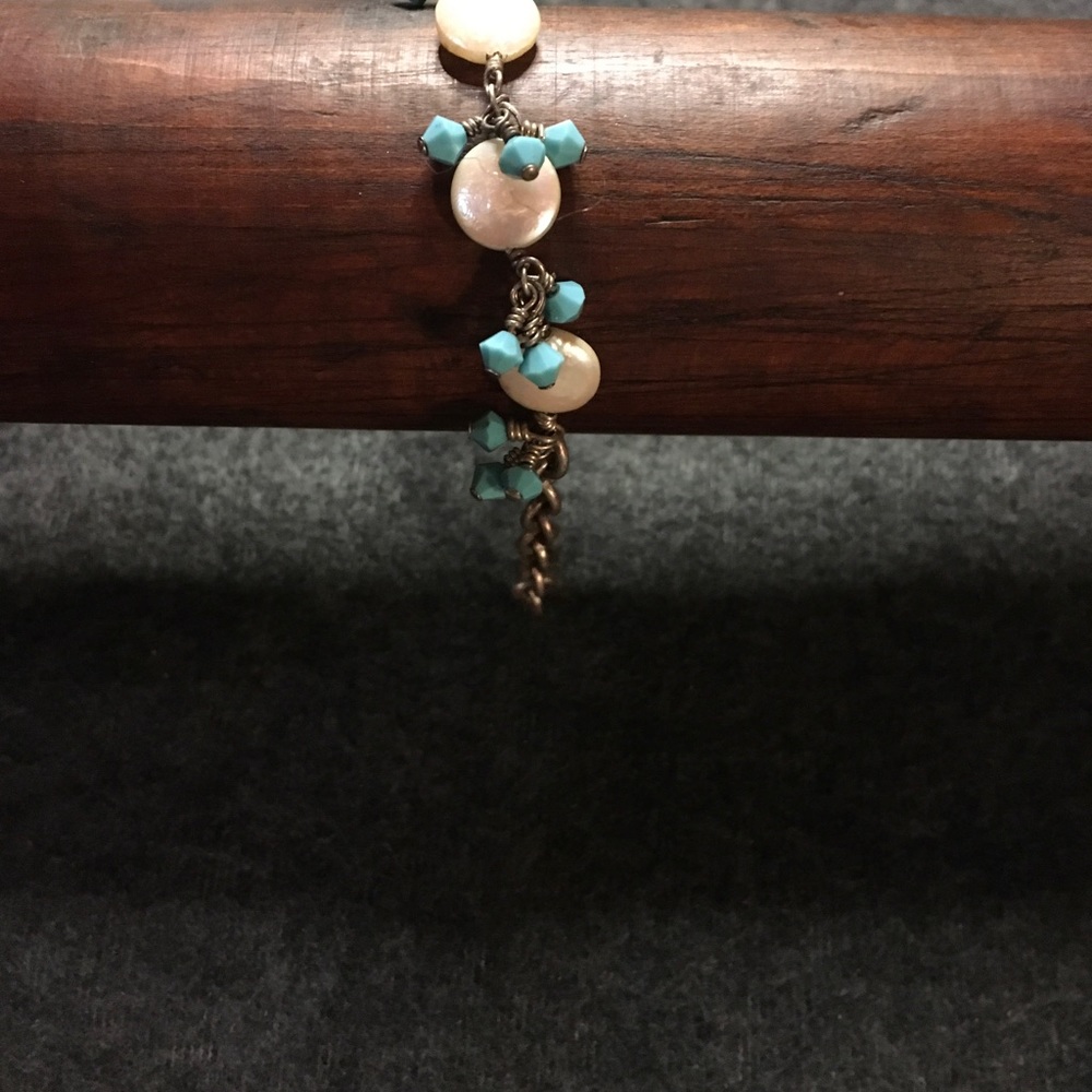 Pretty Bracelet Pearl and Turquois